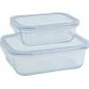 Gifi Conservation Alimentaire^2 boîtes de conservation en verre 640 ml et 1500 ml