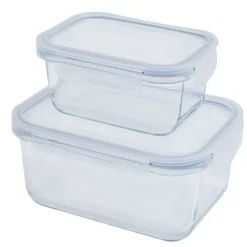 Gifi Conservation Alimentaire^2 boîtes de conservation en verre 640 ml et 1500 ml