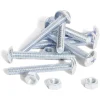 8 boulons poêlier cruciforme acier zingué - 5x40 mm^Gifi Outlet