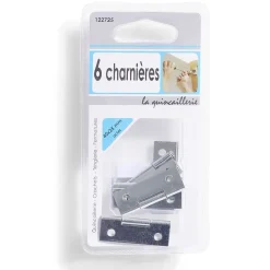 6 charnières en acier 40x25 mm^Gifi Sale