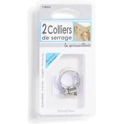2 colliers de serrage acier zingué - Ø12 à 22 mm^Gifi Outlet