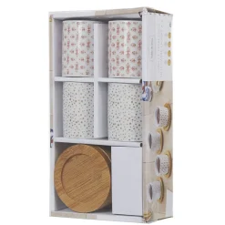 Gifi Vaisselle Et Accessoires De Table^4 gobelets expresso avec sous tasse bois