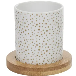 Gifi Vaisselle Et Accessoires De Table^4 gobelets expresso avec sous tasse bois