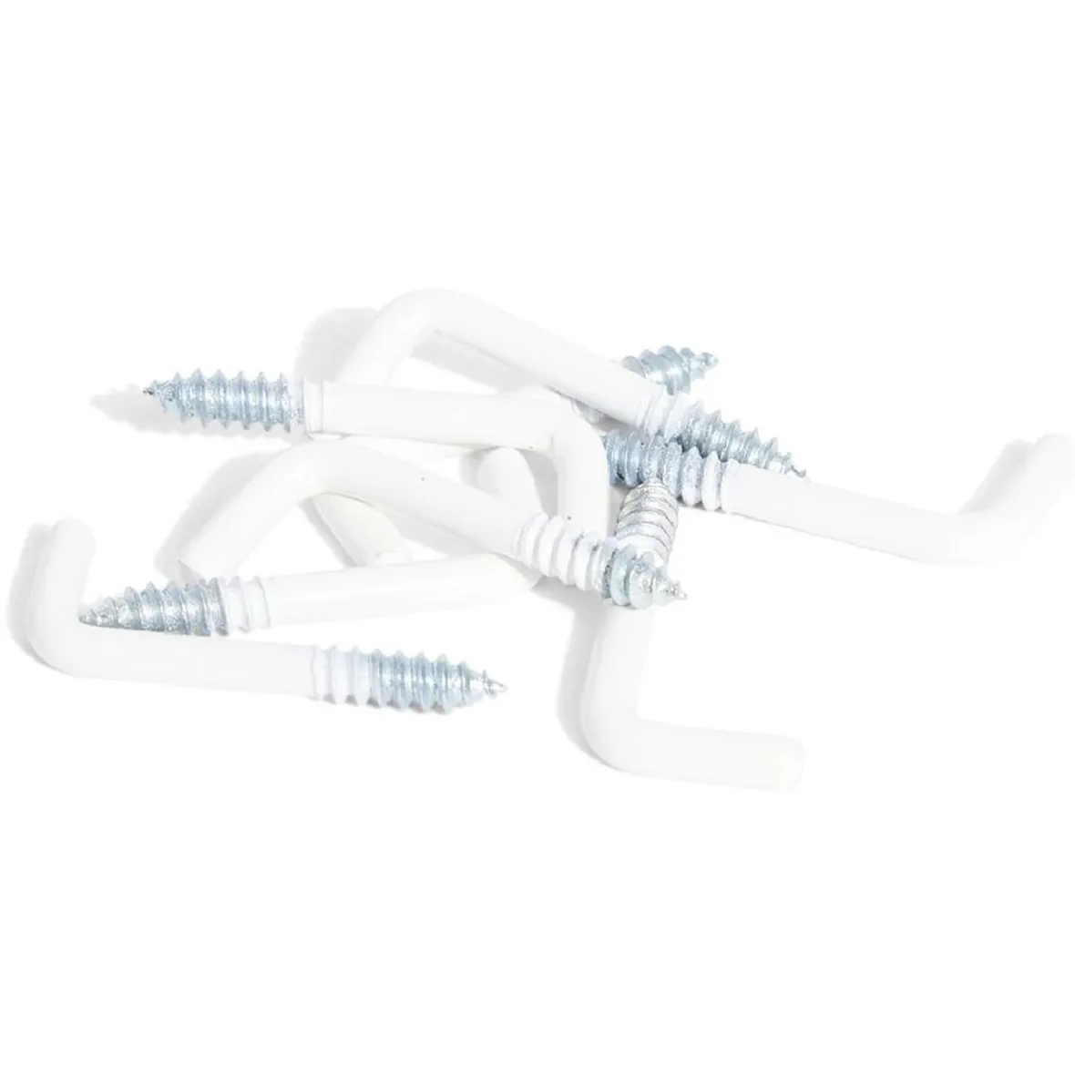 8 gonds à vis acier plastifié blanc - 3x30mm^Gifi Best