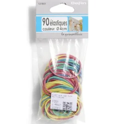 20 élastiques en caoutchouc coloré Ø6 cm^Gifi Hot