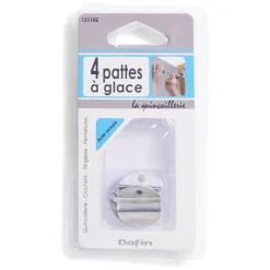 4 pattes à glace en acier nickelé - 25 mm^Gifi Hot