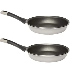 Gifi Cuisson^2 poêles en acier émaillé