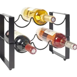 Gifi Rangement De Cuisine^2 range bouteilles x3 métal noir
