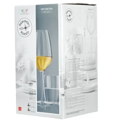 Gifi Vaisselle Et Accessoires De Table^4 verres à vin et 4 verres à eau Bormioli Rocco Incontri