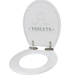 Abattant WC 1981 TOILETS plastique blanc frein de chute^Gifi Online