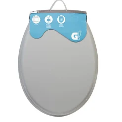 Abattant WC uni gris frein de chute^Gifi Sale