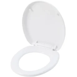 Abattant WC blanc avec frein de chute^Gifi Online