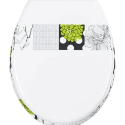 Abattant WC design fleur^Gifi
