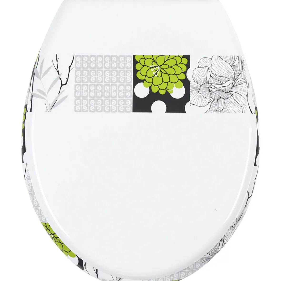 Abattant WC design fleur^Gifi