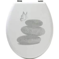 Abattant WC design galets^Gifi New