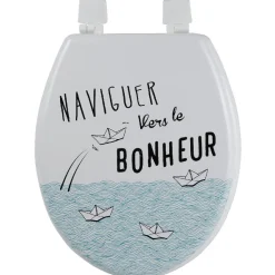 Abattant WC design naviguer vers le bonheur^Gifi Best