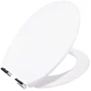Abattant WC duroplast blanc avec frein de chute déclipsable réglable^Gifi Discount