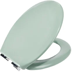 Abattant WC duroplast vert avec frein de chute déclipsable réglable^Gifi Online