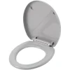 Abattant WC gris avec frein de chute^Gifi Outlet