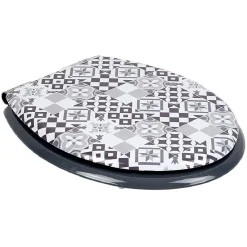 Abattant WC motif carreaux de ciment^Gifi Hot