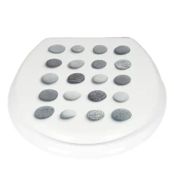 Abattant WC motif galets^Gifi Hot