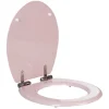 Abattant WC uni rose frein de chute^Gifi Outlet