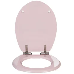 Abattant WC uni rose frein de chute^Gifi Outlet