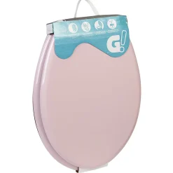 Abattant WC uni rose frein de chute^Gifi Outlet