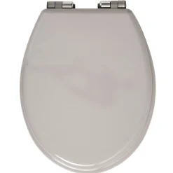 Abattant WC uni taupe avec frein de chute^Gifi Hot