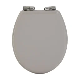 Abattant wc universel ajustable en bois gris^Gifi Outlet