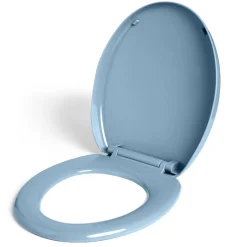 Abattant WC universel avec frein de chute 37x43cm bleu^Gifi Best