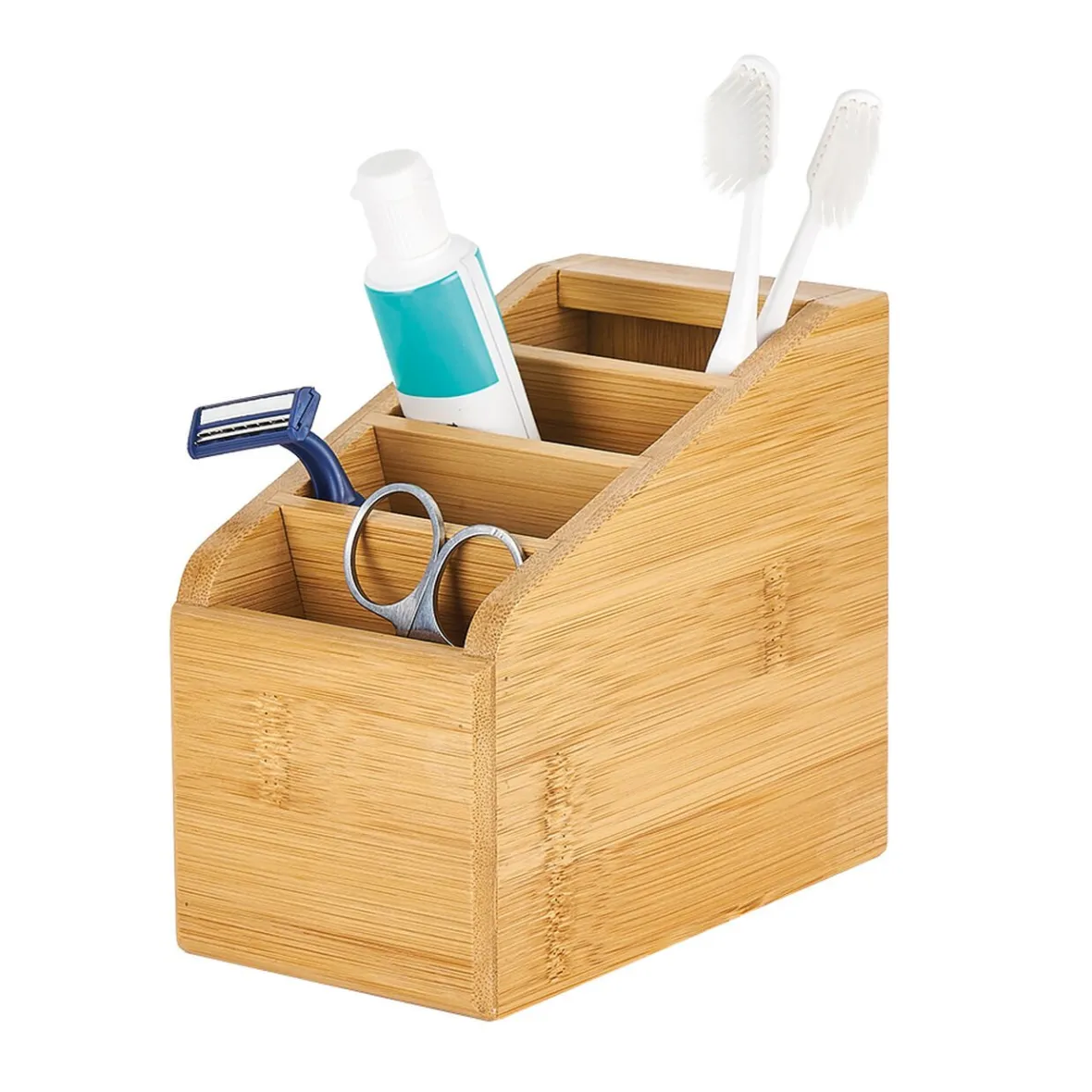 Accessoire de salle de bain en bambou x 5^Gifi Best