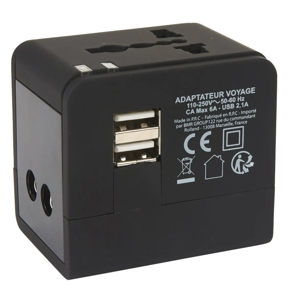 Adaptateur de voyage universel^Gifi Outlet