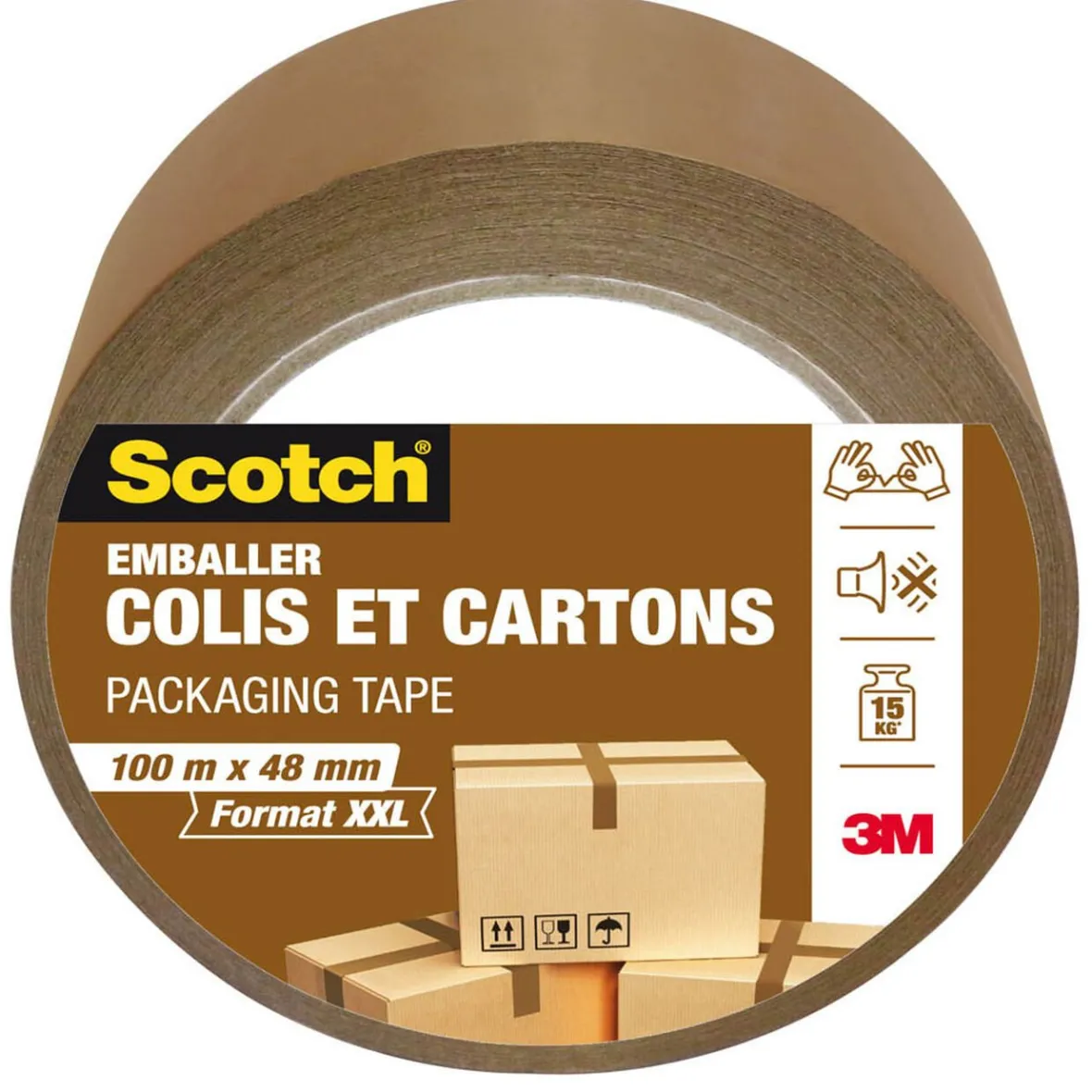 Adhésif d'emballage Scotch large pour colis et carton^Gifi Sale