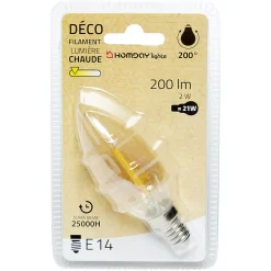 Ampoule deco filament lumière chaude^Gifi Online