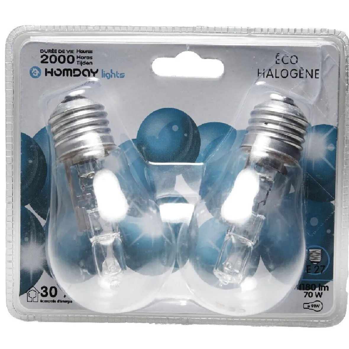 Ampoule E27 éco halogène A55 x2^Gifi Sale