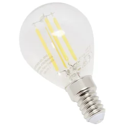 Ampoule LED à 4 filaments blanc chaud E27 4W x4^Gifi Discount