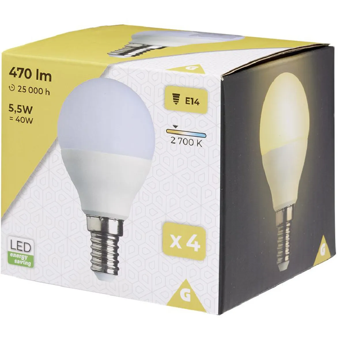 Ampoule led à 4 filaments E27 5,5W x4^Gifi Online