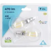 Ampoule LED à filament E14 G45 470lms x2^Gifi Outlet