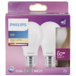 Ampoule LED A60 E27 60W x2^Gifi Sale