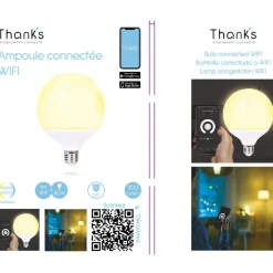 Ampoule LED connectée blanc ajustable E27 80 W^Gifi