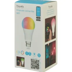 Ampoule LED connectée couleurs changeantes B22 60 W^Gifi Sale