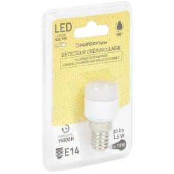 Ampoule LED E14 Homday détecteur crépusculaire 210lms^Gifi