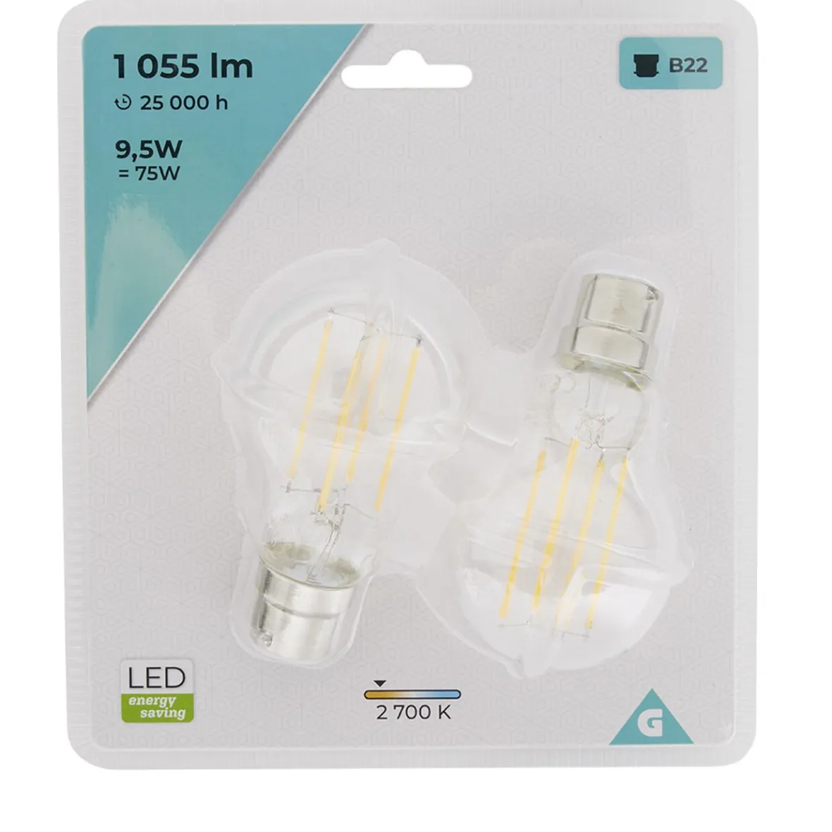 Ampoule LED Filament A60 B22 x2^Gifi Hot