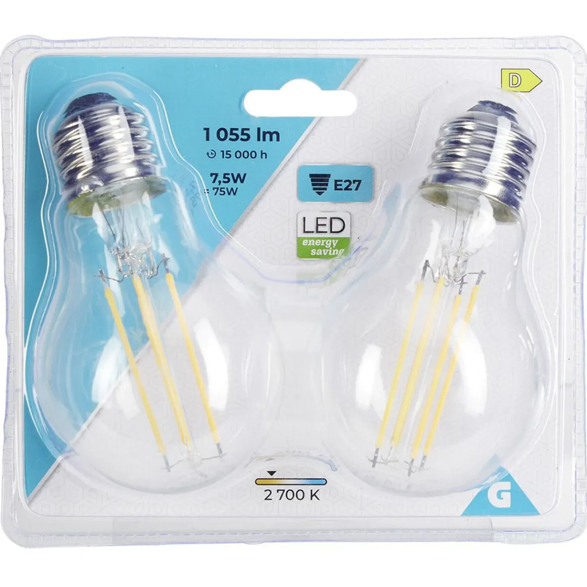 Ampoule LED filament E27 A60 1055lms x2^Gifi Online