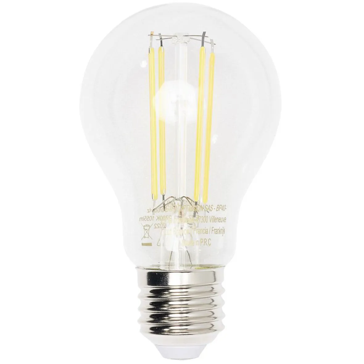 Ampoule LED filament E27 A60 Homday lumière chaude 806lms x2^Gifi