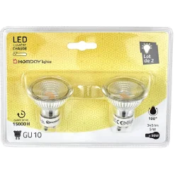 Ampoule LED GU10 Homday 400lms x2^Gifi New