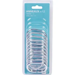 Anneau de douche gris ovale x12^Gifi Best