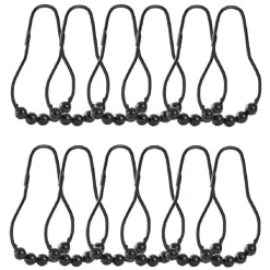 Anneau de douche métal noir x12^Gifi Best
