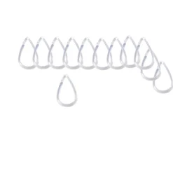 Anneau rideau de douche transparent x12^Gifi New